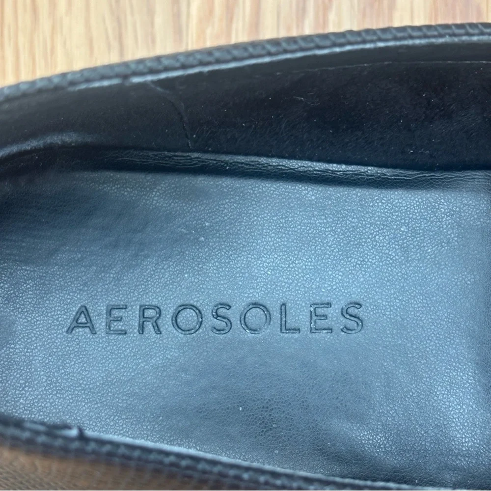Aerosoles Black Brielle Loafers, Size 7.5
